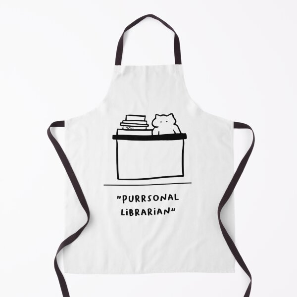 Item preview, "Purrsonal Librarian" | Adorable Cat Illustration designed and sold by RM-Journey.