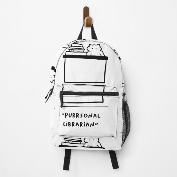 Item preview, "Purrsonal Librarian" | Adorable Cat Illustration designed and sold by RM-Journey.