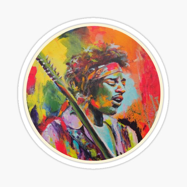 Artikel-Vorschau von Jimi Hendrix, designt und verkauft von ArtbyAlinaGH.