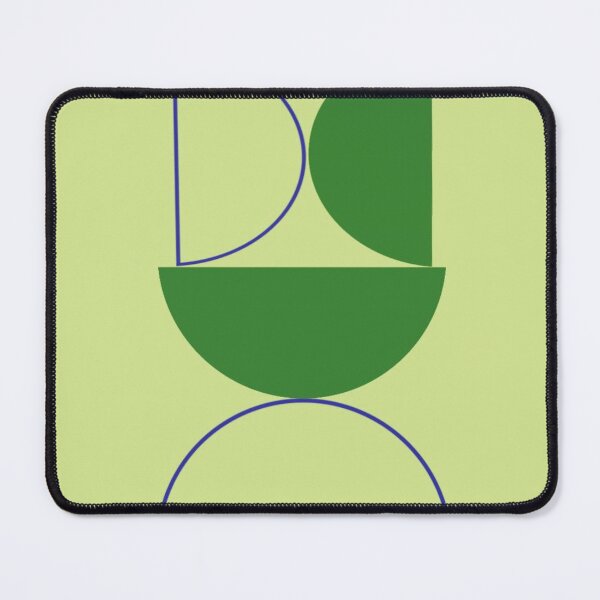 Item preview, Abstract Geometric Artwork Featuring Green Shapes with Minimalistic Style designed and sold by Beautiful art store.