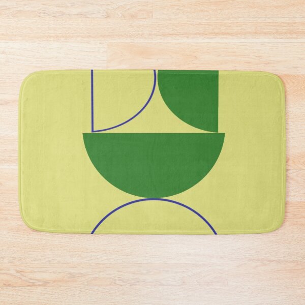 Item preview, Abstract Geometric Artwork Featuring Green Shapes with Minimalistic Style designed and sold by Beautiful art store.