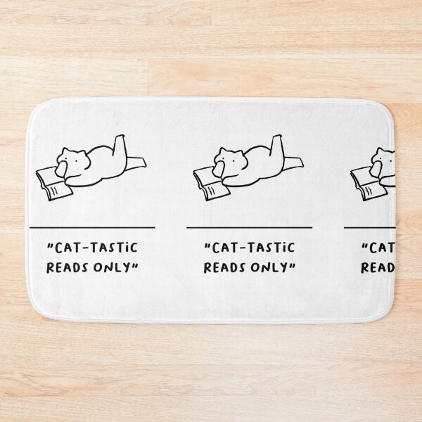 Item preview, "Cat-tastic Reads Only" | Adorable Cat Illustration designed and sold by RM-Journey.