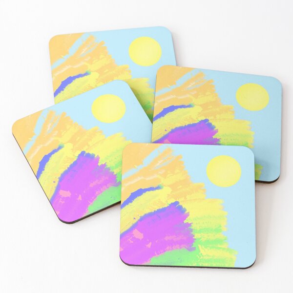 Item preview, Copy of Abstract Colorful Painting with Yellow Sun designed and sold by Beautiful art store.