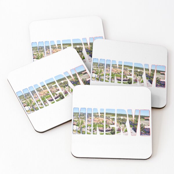 Item preview, MINERVE - Minervois Wine Region Aerial Clifftop Old Town designed and sold by Adam Gormley.