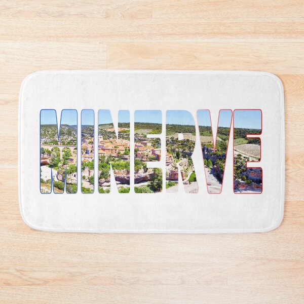 Item preview, MINERVE - Minervois Wine Region Aerial Clifftop Old Town designed and sold by Adam Gormley.