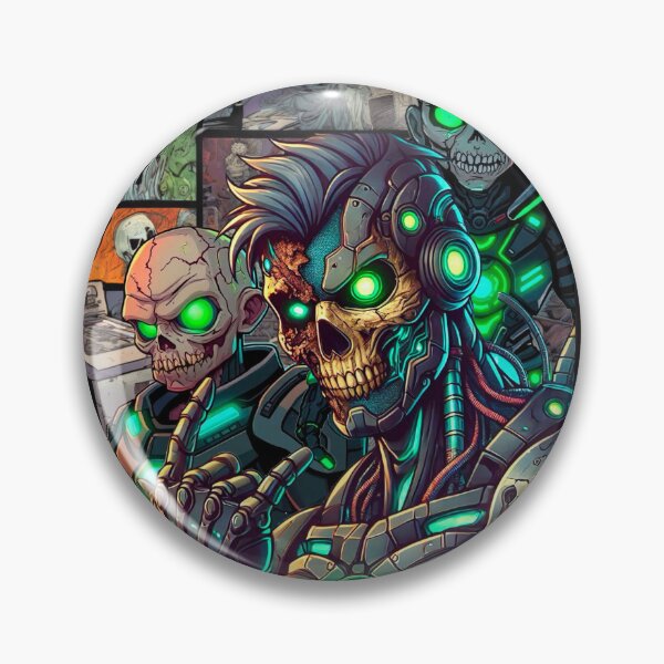Item preview, Cybernetic Skeleton Warriors in a Post-Apocalyptic World designed and sold by Thaivi Design.