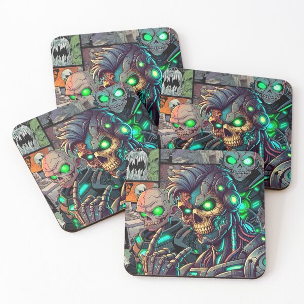 Item preview, Cybernetic Skeleton Warriors in a Post-Apocalyptic World designed and sold by Thaivi Design.