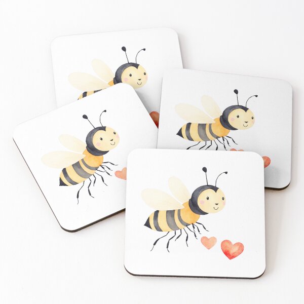 Item preview, Cute watercolor busy bee designed and sold by Victoria Riabov.
