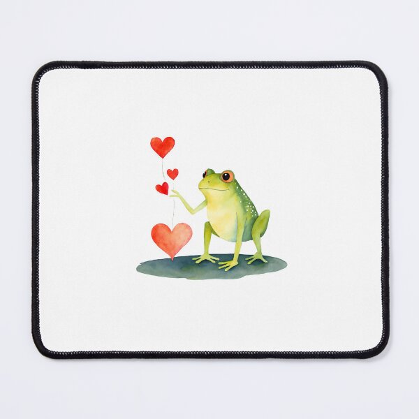 Item preview, Watercolor frog, Valentine Day, Love designed and sold by Victoria Riabov.