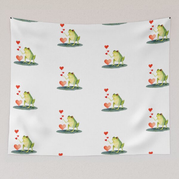 Item preview, Watercolor frog, Valentine Day, Love designed and sold by Victoria Riabov.