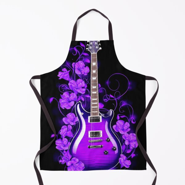 Item preview, Electric Purple Guitar with Floral Aura designed and sold by Exodoi.