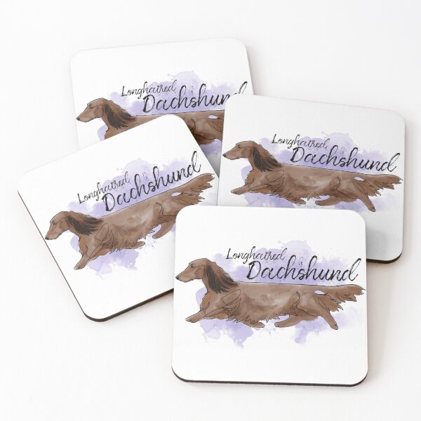 Item preview, Dachshund (Longhaired) Watercolor designed and sold by Spinyflowerart.