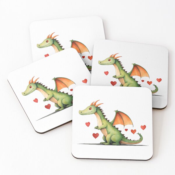 Item preview, Watercolor Dragon, Valentine Day, Love designed and sold by Victoria Riabov.