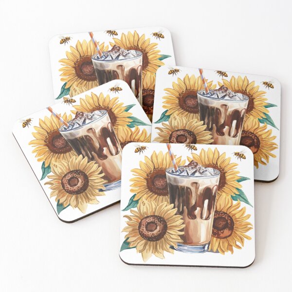 Item preview, Bee Coffee And Sunflowers designed and sold by TheCatmeow2000.