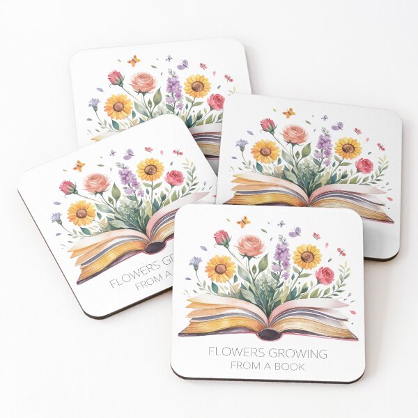 Item preview, Flowers Growing from Book designed and sold by beckabbooart.