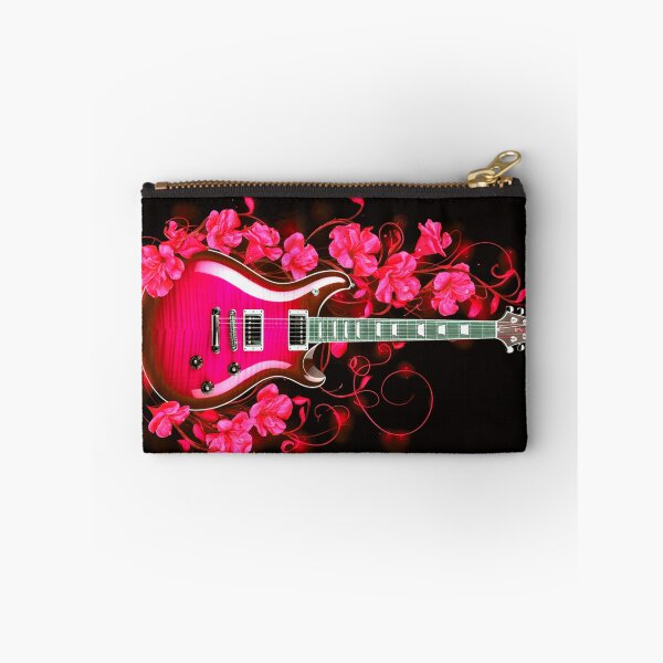 Item preview, Electric Red Guitar with Floral Aura designed and sold by Exodoi.