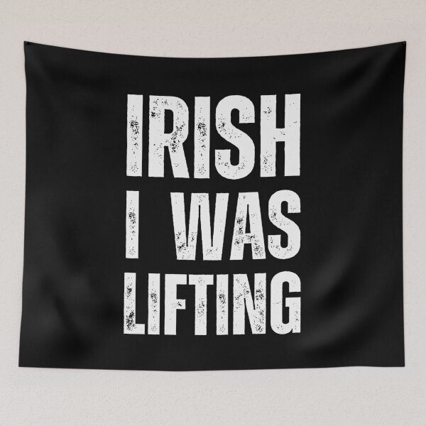 Item preview, Irish I was Lifting funny St. Patrick's day workout gym designed and sold by snowry.