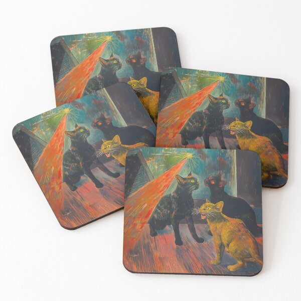 Item preview, Laser Pointer Cat Frenzy designed and sold by WarpWeft.
