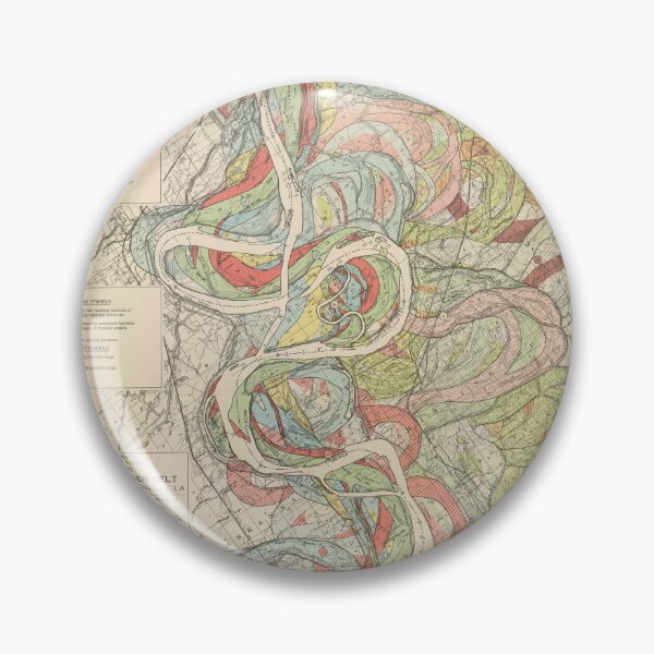 Item preview, Harold Fisk, Meandering Mississippi River, Map 7 designed and sold by ellenmueller.