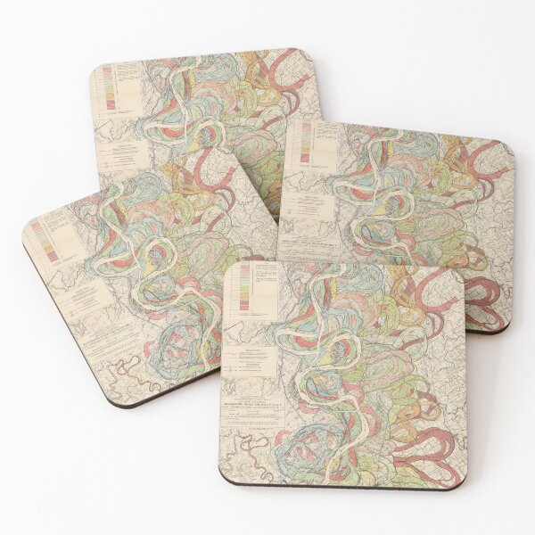 Item preview, Harold Fisk, Meandering Mississippi River, Map 7 designed and sold by ellenmueller.