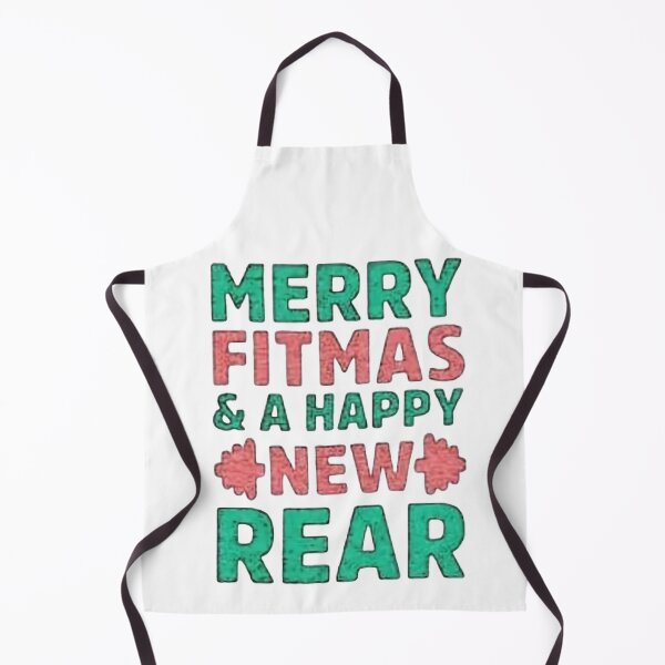 Item preview, Merry Fitmas and Happy New Rear - Fun Gym Christmas Quote Design designed and sold by AS94 Creative Designs.