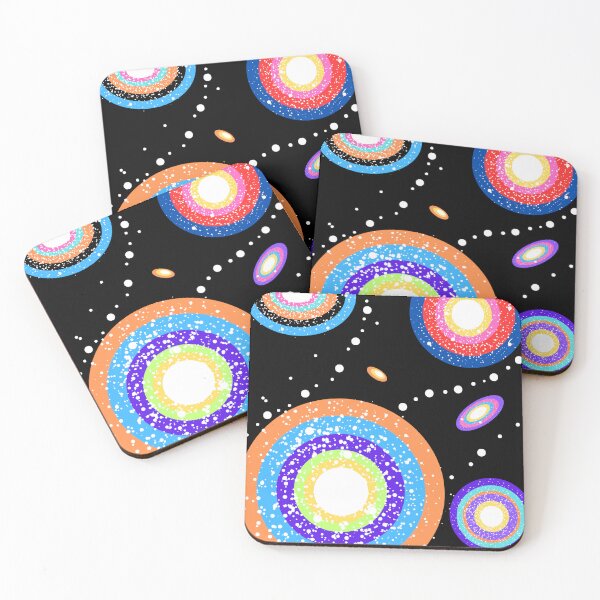 Item preview,  Primitive circular galaxies designed and sold by TribalBlue.