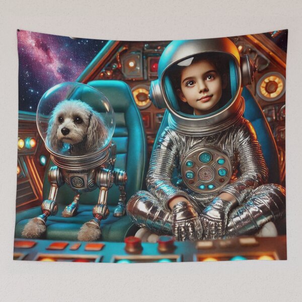 Item preview, Astronaut Adventure with Robot Dog designed and sold by WyckedLynn.
