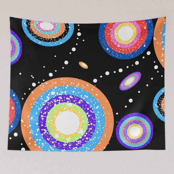Item preview,  Primitive circular galaxies designed and sold by TribalBlue.