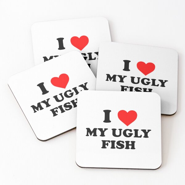 Item preview, i love my ugly fish designed and sold by wordswithfonts.
