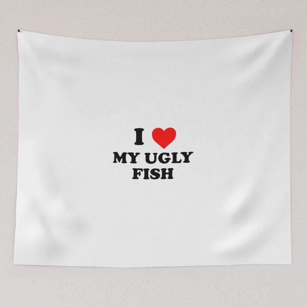 Item preview, i love my ugly fish designed and sold by wordswithfonts.