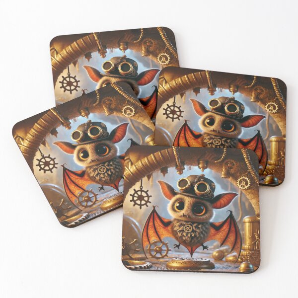 Item preview, Steampunk Mexican Free-Tailed Bat designed and sold by Sillytoe.