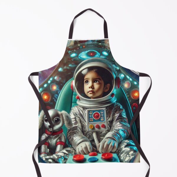 Item preview, Little Kid Astronaut Adventure with little Robot Dog designed and sold by WyckedLynn.