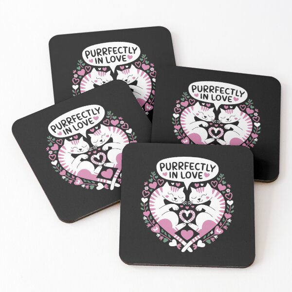 Item preview, Purrfectly in Love - Cute Cat Valentine's Day Design designed and sold by VioladesignByRW.