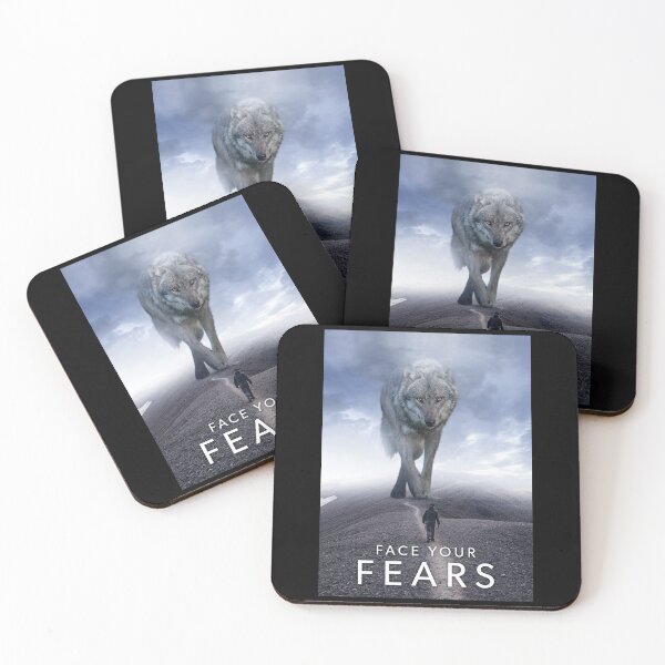 Item preview, Face Your Fears, Wolf Mindset Hustle Success Motivational designed and sold by chantastical.