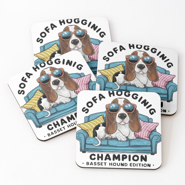 Item preview, Sofa Hogging Champion - Basset Hound Edition designed and sold by La Moda  Tee.