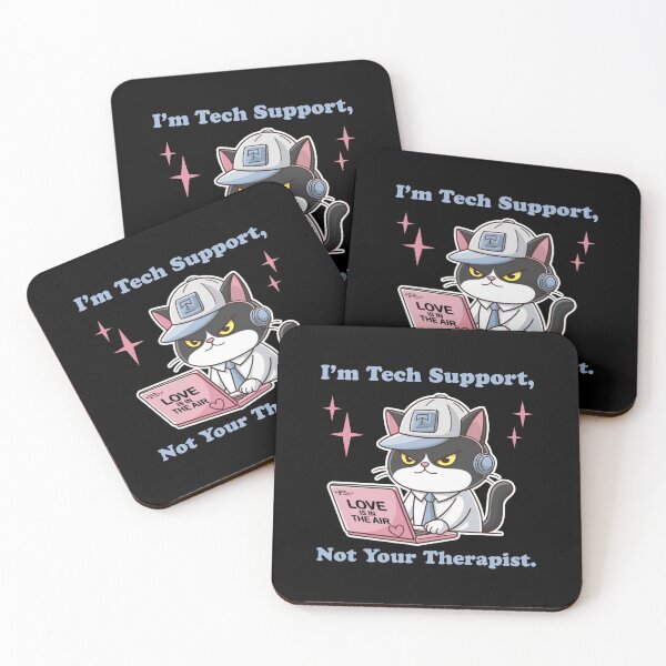 Item preview, I'm tech support not your therapist - Funny cat technical support designed and sold by Micjr.