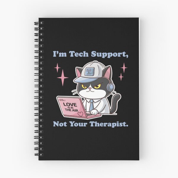 Item preview, I'm tech support not your therapist - Funny cat technical support designed and sold by Micjr.