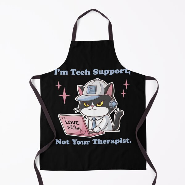Item preview, I'm tech support not your therapist - Funny cat technical support designed and sold by Micjr.