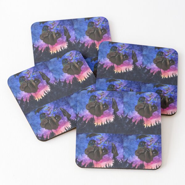 Item preview, Pug Galaxy Night Sky designed and sold by ASMRSadie.