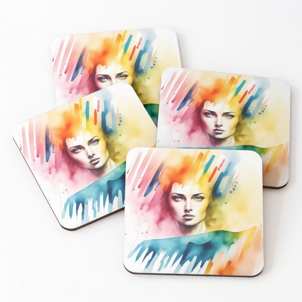 Item preview, Abstract Watercolor Lady #1 designed and sold by Twittlefish.