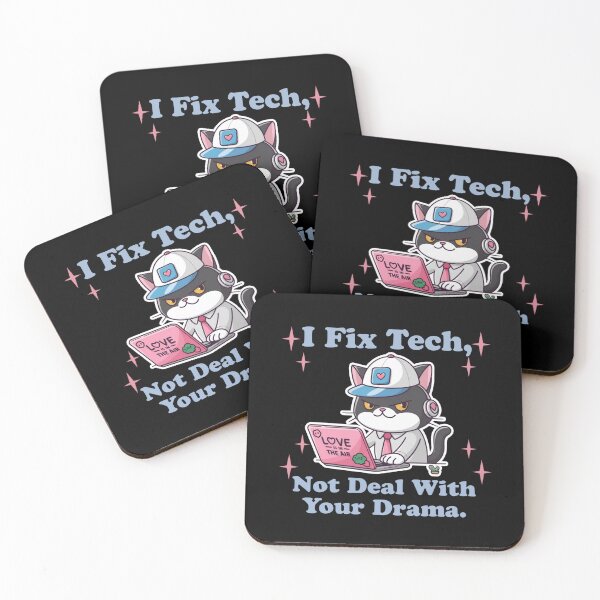 Item preview, I Fix Tech not deal with your drama - Funny cat technical support designed and sold by Micjr.