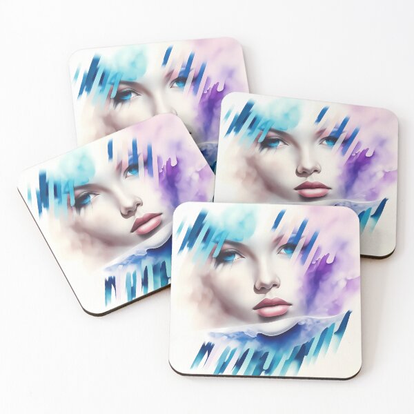 Item preview, Abstract Watercolor Lady #2 designed and sold by Twittlefish.