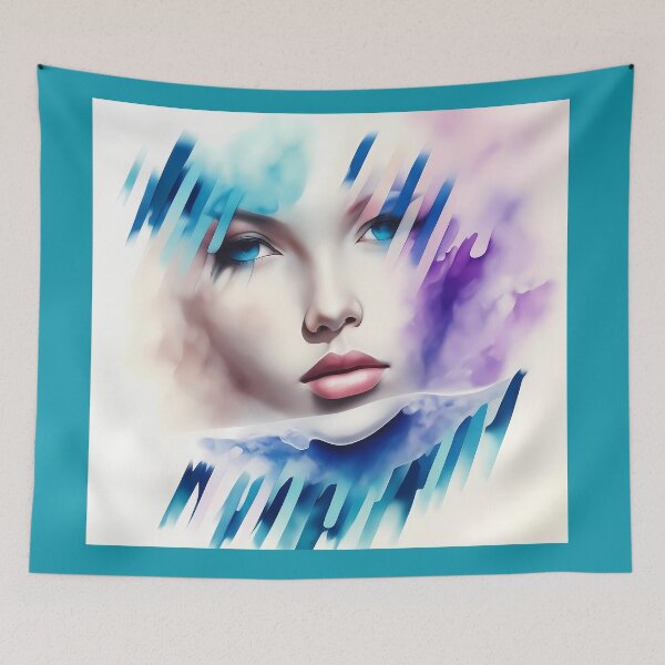 Item preview, Abstract Watercolor Lady #2 designed and sold by Twittlefish.