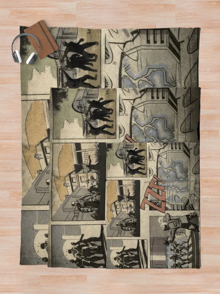 Thumbnail 5 of 6, Throw Blanket, Zombies loading screen comic designed and sold by Rccola55.