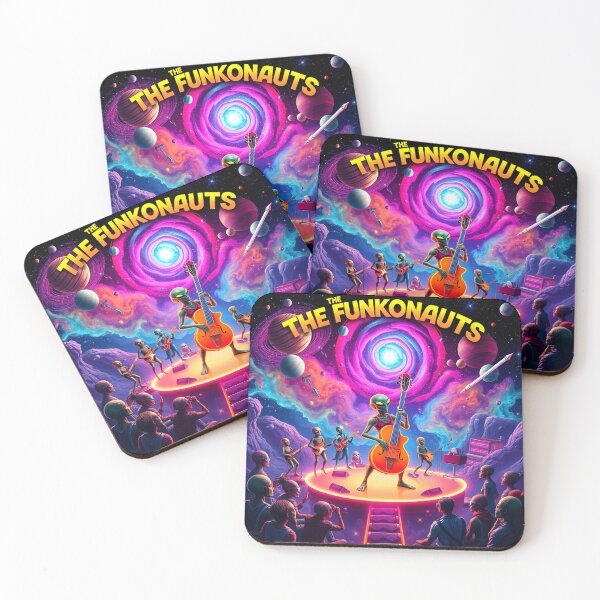 Item preview, The Funkonauts a cosmic funk band performing in the heart of a vibrant galaxy.  designed and sold by MusicalArtisty.
