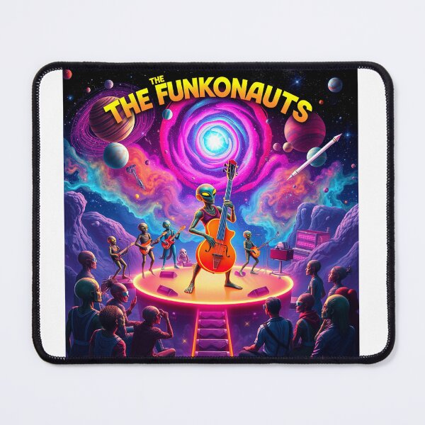 Item preview, The Funkonauts a cosmic funk band performing in the heart of a vibrant galaxy.  designed and sold by MusicalArtisty.