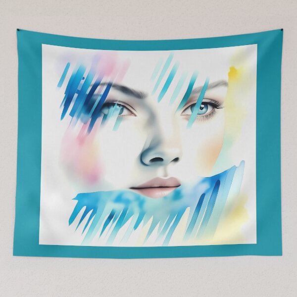 Item preview, Abstract Watercolor Lady #3 designed and sold by Twittlefish.