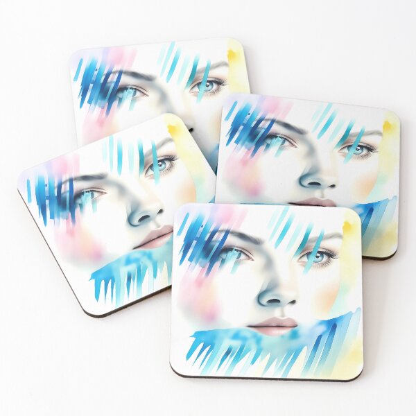 Item preview, Abstract Watercolor Lady #3 designed and sold by Twittlefish.
