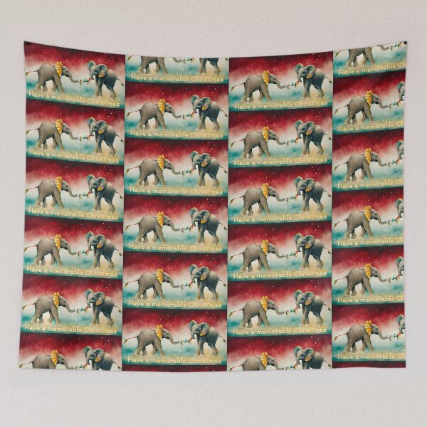 Item preview, Elephant Christmas designed and sold by AliciaSanson.
