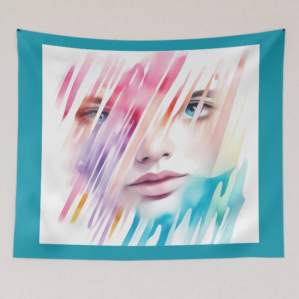 Item preview, Abstract Watercolor Lady #4 designed and sold by Twittlefish.